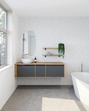 St Michel fixtures installed in bathroom